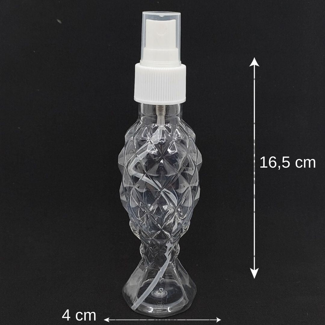 100 cc Pet Balıksırtı Şişe - Sprey Başlık