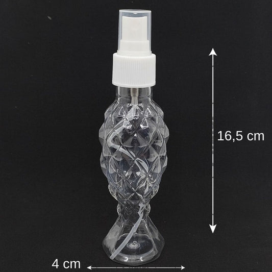 100 cc Pet Balıksırtı Şişe - Sprey Başlık