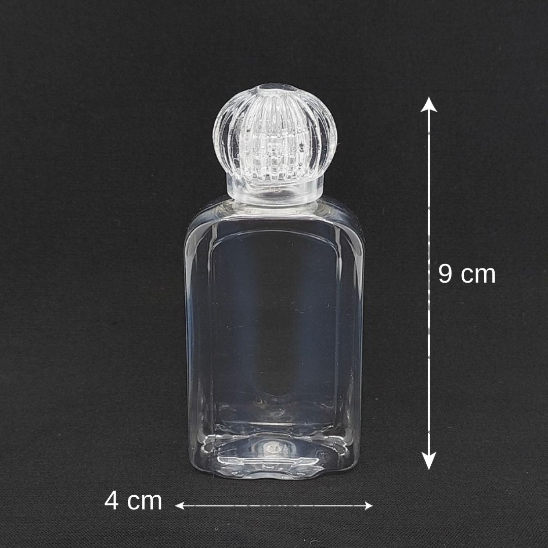 50 cc Pet Dikdörtgen Şişe - Damla Kapak