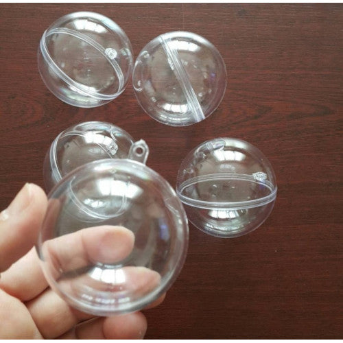 6 cm Şeffaf Mika Küre Top Kutu