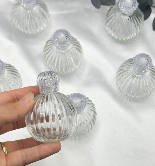 Yuvarlak Tırtıklı Cam Şişe