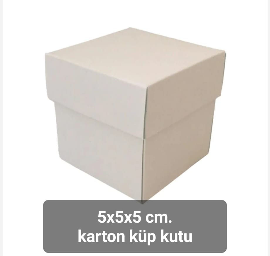 5*5*5 cm karton küp kutu