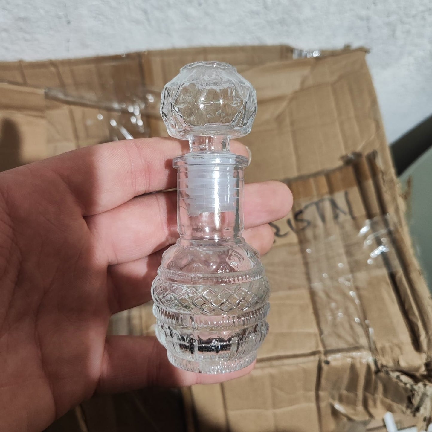 Lüks Yuvarlak Cam Şişe