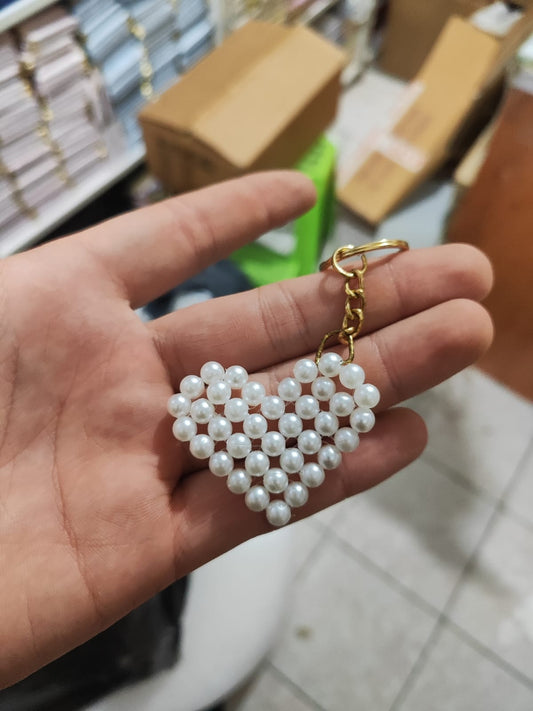 Kalp İnci Anahtarlık